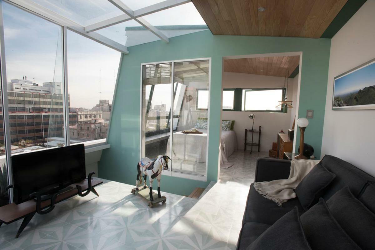 Duplex/Terraza Privada En Corazon Centro Historico Lägenhet Mexico City Exteriör bild